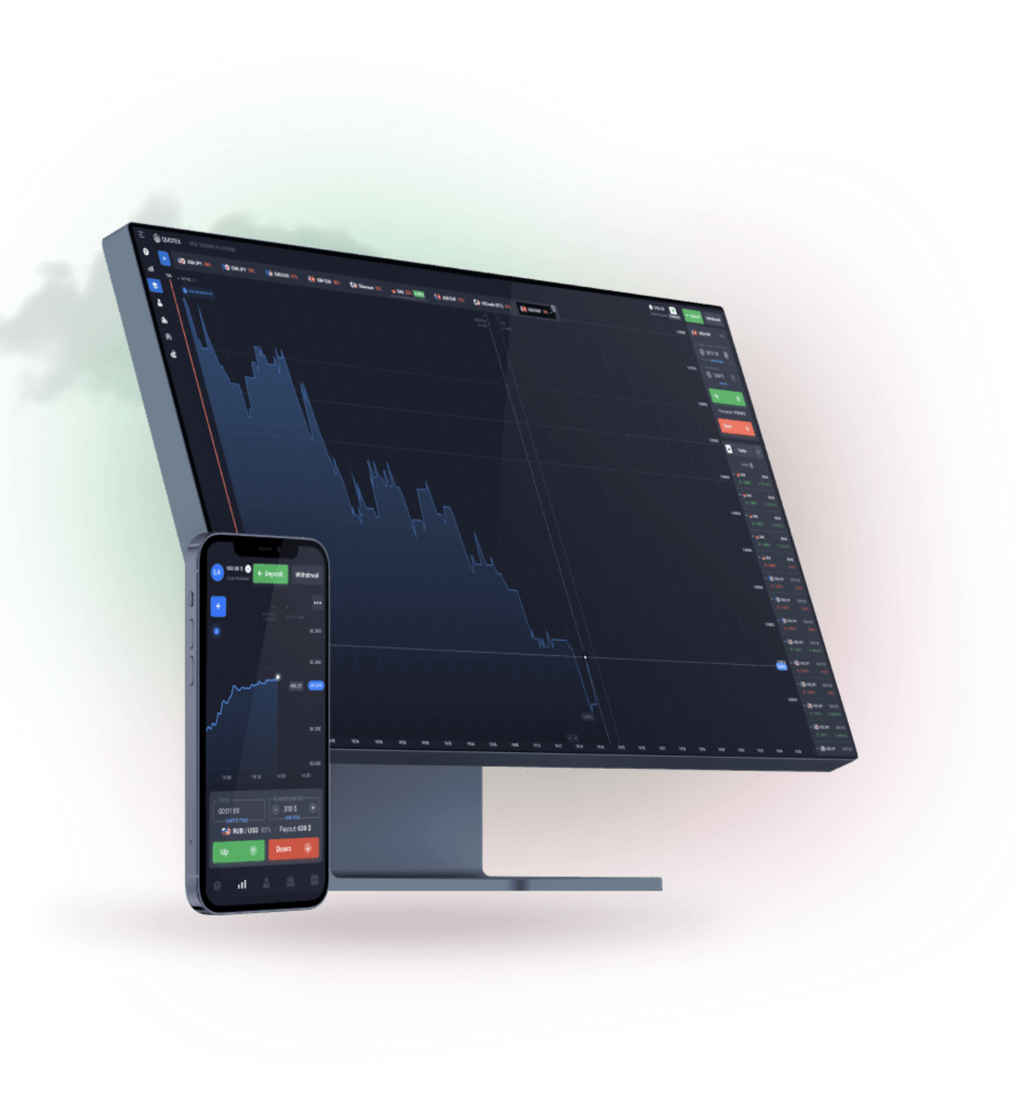 QUOTEX Trading: Ягон шубҳа? Бо ҳисоби намоишӣ бидуни хатар машқ кунед.